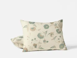 Outlet Coyuchi Aurora Print Sham Natural w/Surf