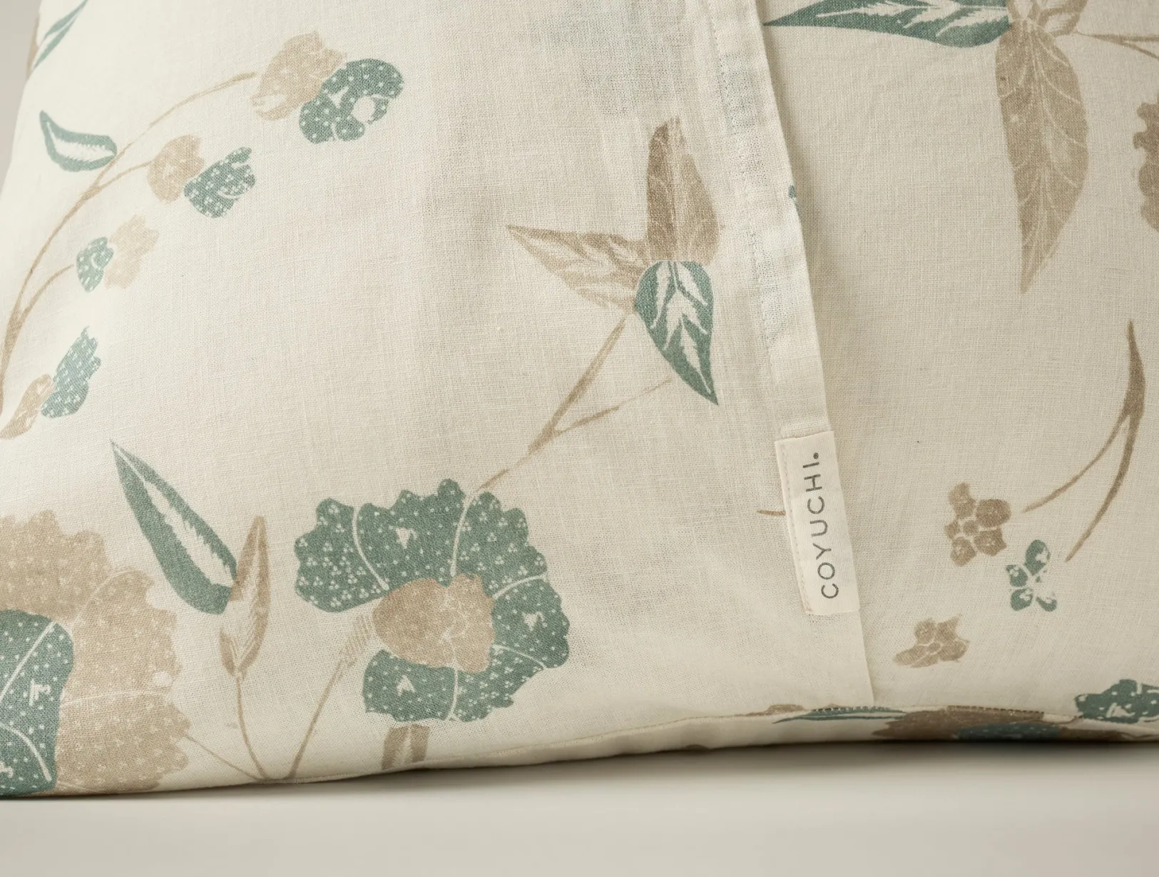 Outlet Coyuchi Aurora Print Sham Natural w/Surf