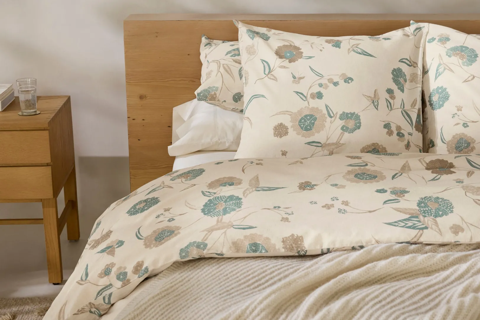 Outlet Coyuchi Aurora Print Sham Natural w/Surf