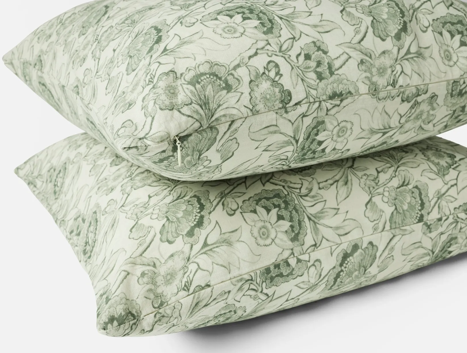 Best Coyuchi Balboa Organic Print Decorative Pillow Cover Pine