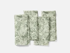 Hot Coyuchi Balboa Print Napkins, Set of 4 Pine