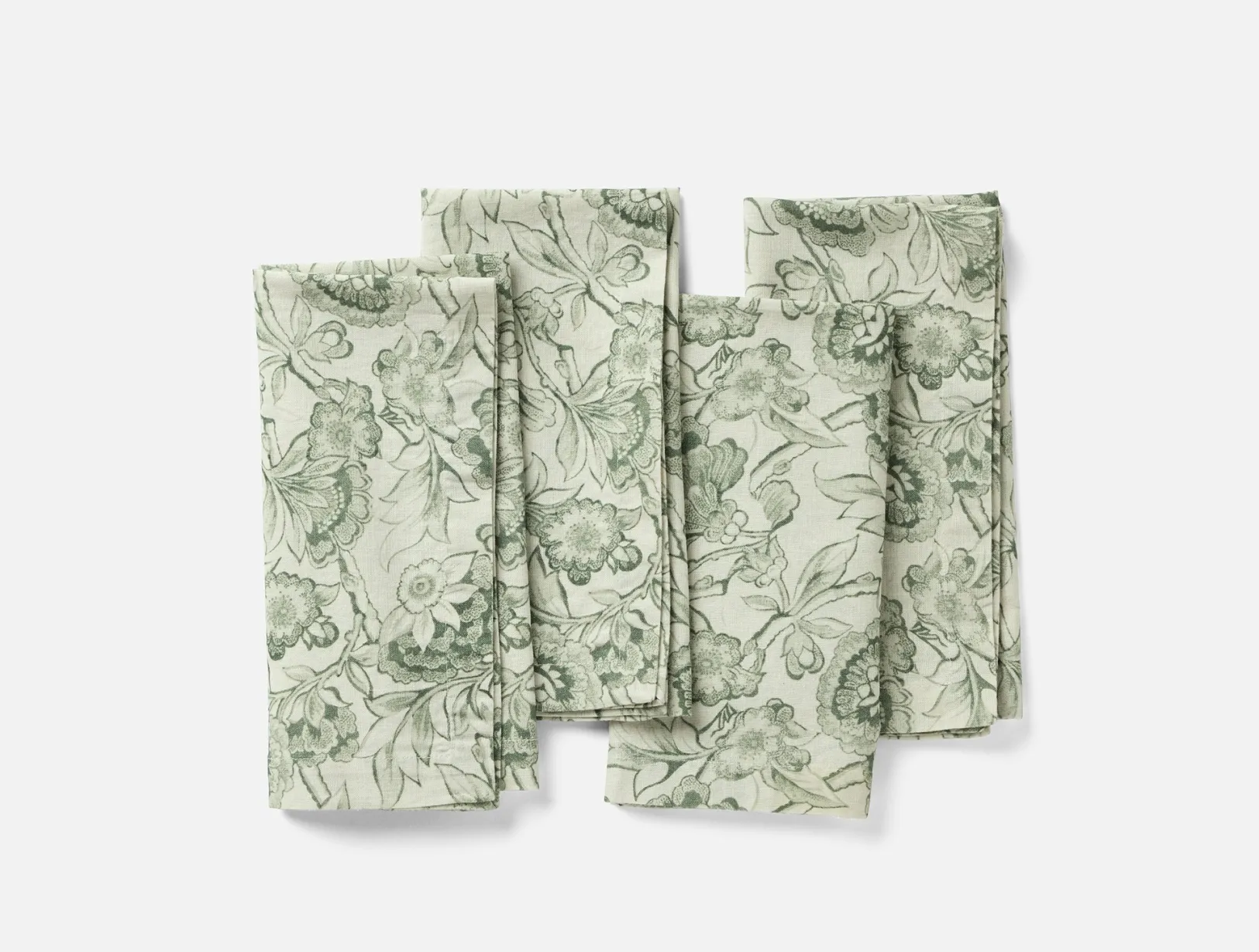 Hot Coyuchi Balboa Print Napkins, Set of 4 Pine