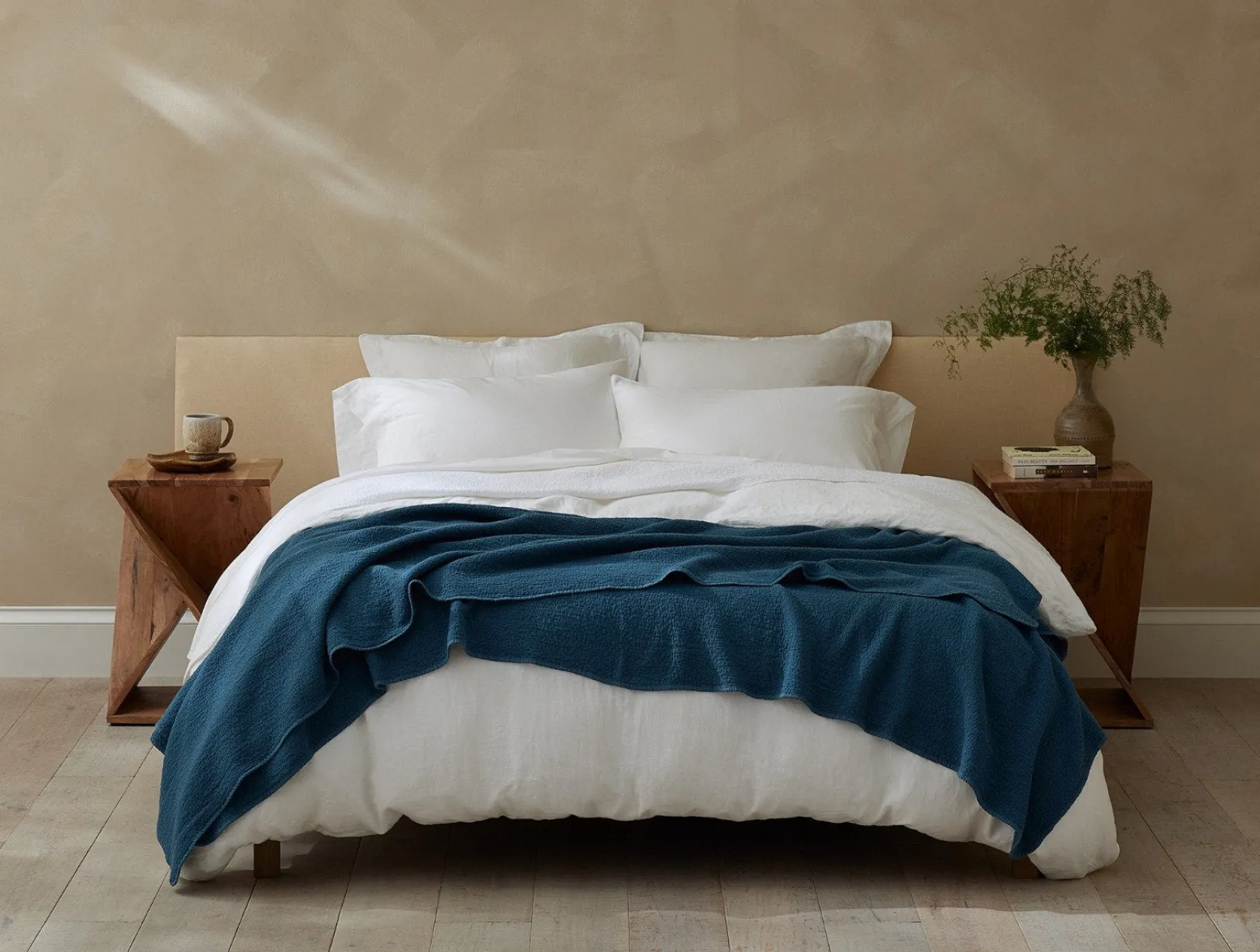 Sale Coyuchi Cascade Organic Matelasse Blanket