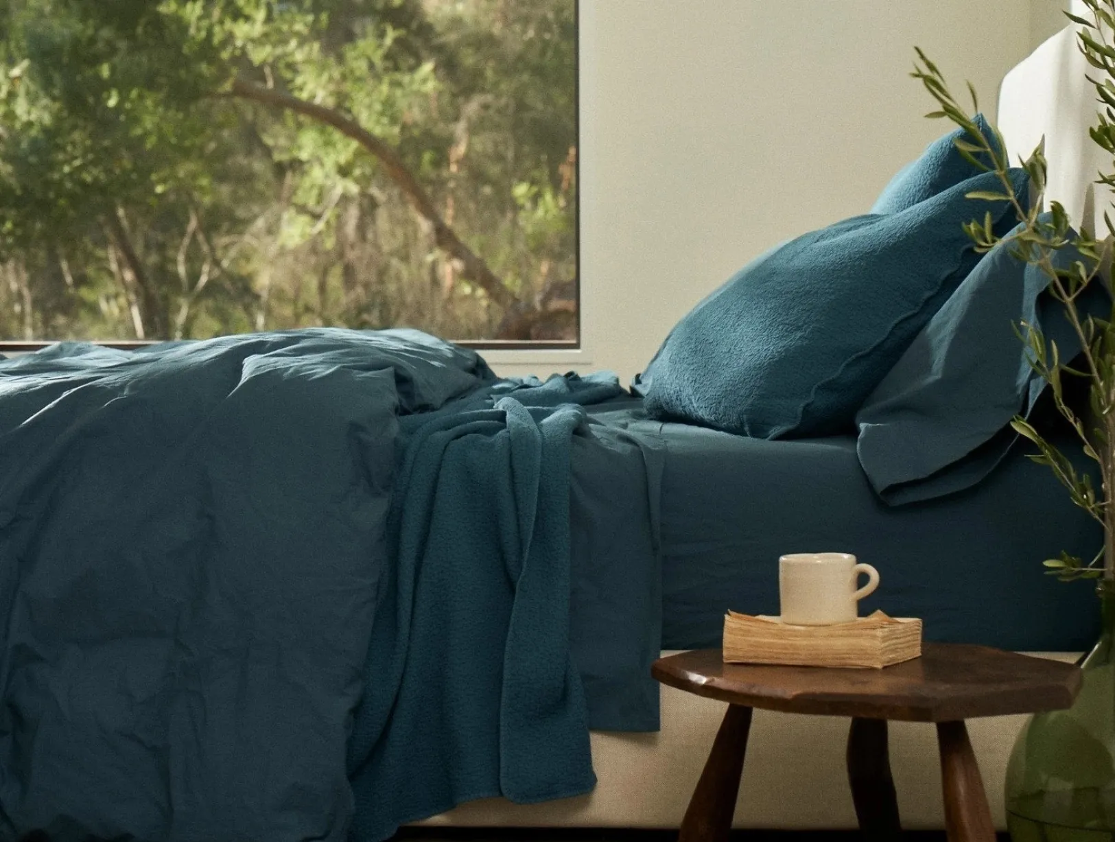 Sale Coyuchi Cascade Organic Matelasse Blanket