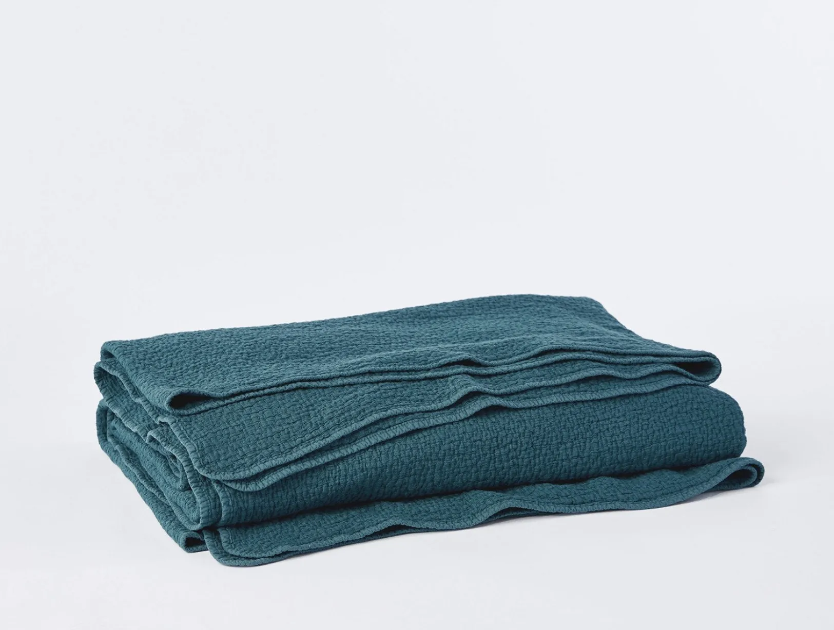 Sale Coyuchi Cascade Organic Matelasse Blanket