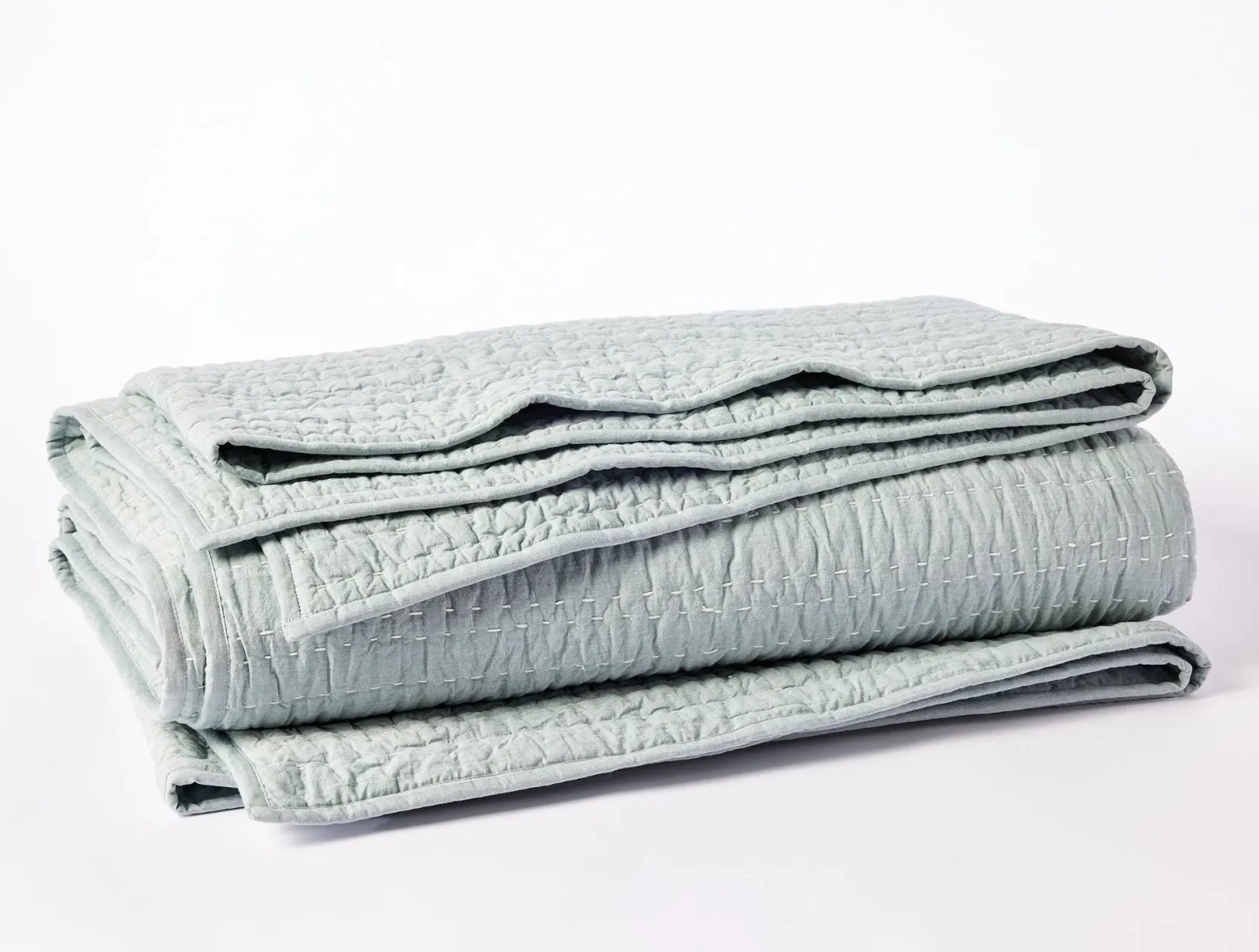 Online Coyuchi Channel Handstitched Organic Throw