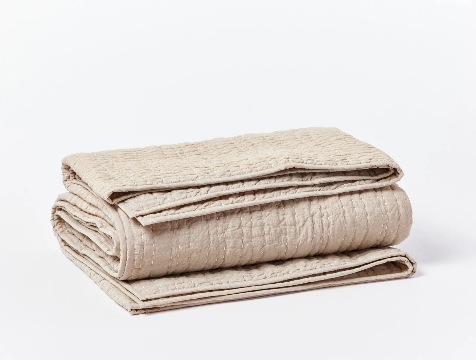 Sale Coyuchi Channel Handstitched Organic Quilt