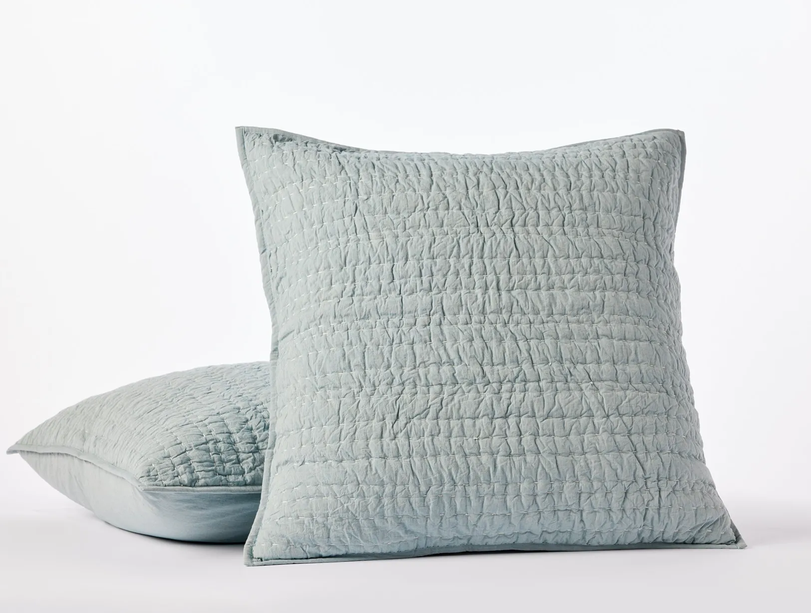 Online Coyuchi Channel Handstitched Organic Sham