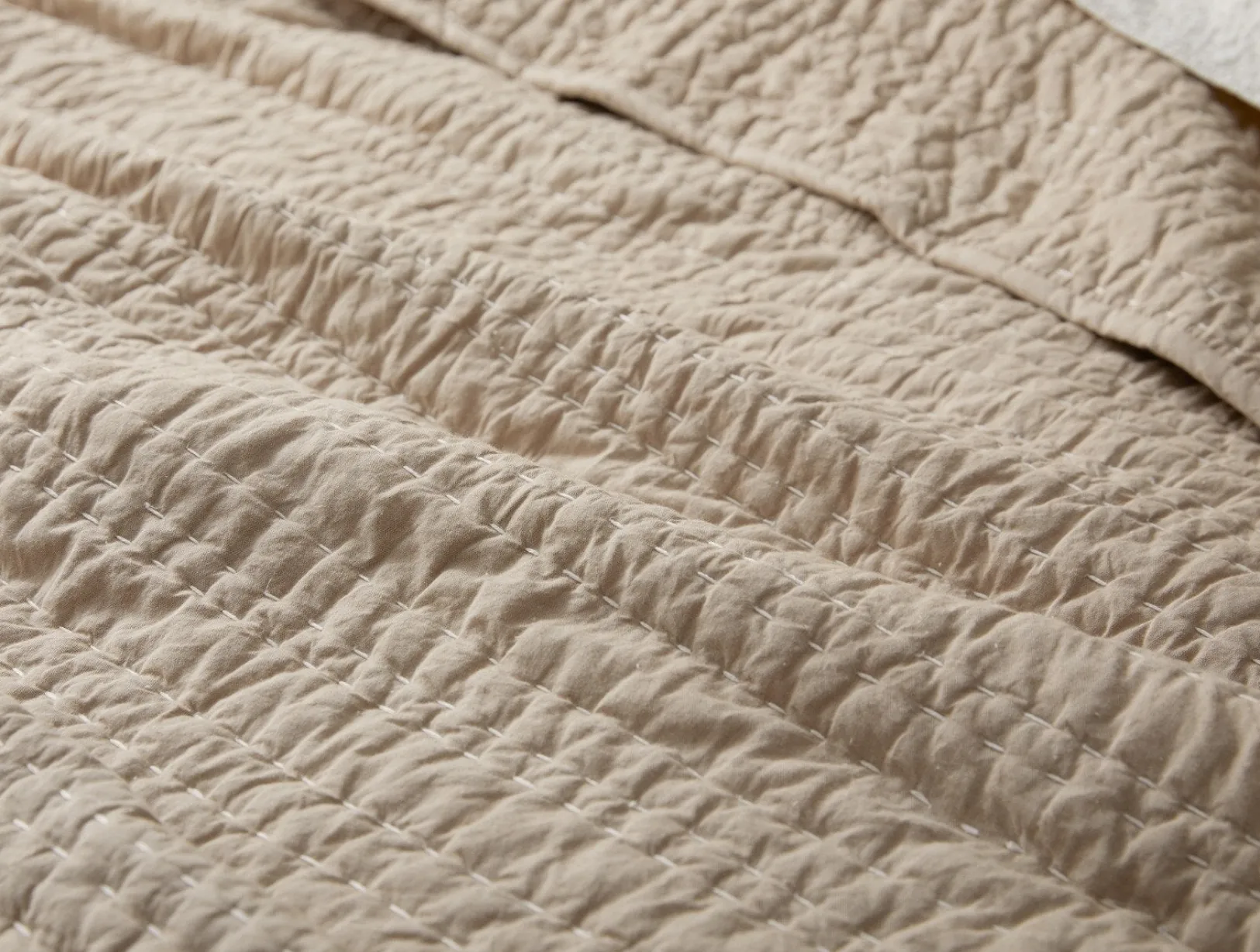 Online Coyuchi Channel Handstitched Organic Sham