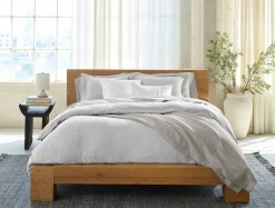Outlet Coyuchi Cloud Brushed™ Organic Flannel Heather Texture Duvet Cover