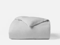 Outlet Coyuchi Cloud Brushed™ Organic Flannel Heather Texture Duvet Cover