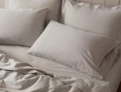 Best Coyuchi Cloud Soft Organic Sateen Pillowcases Pale Gray
