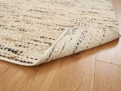 Discount Coyuchi + Rejuvenation Kaden Braided Flatweave Wool Jute Runner Natural and Coal