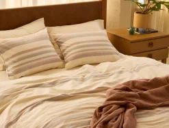 Clearance Coyuchi Crestridge Organic Duvet Cover Stone w/Multi
