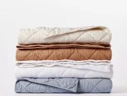 Outlet Coyuchi Diamond-Stitched Organic Cotton Comforter