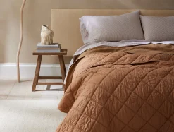 Outlet Coyuchi Diamond-Stitched Organic Cotton Comforter