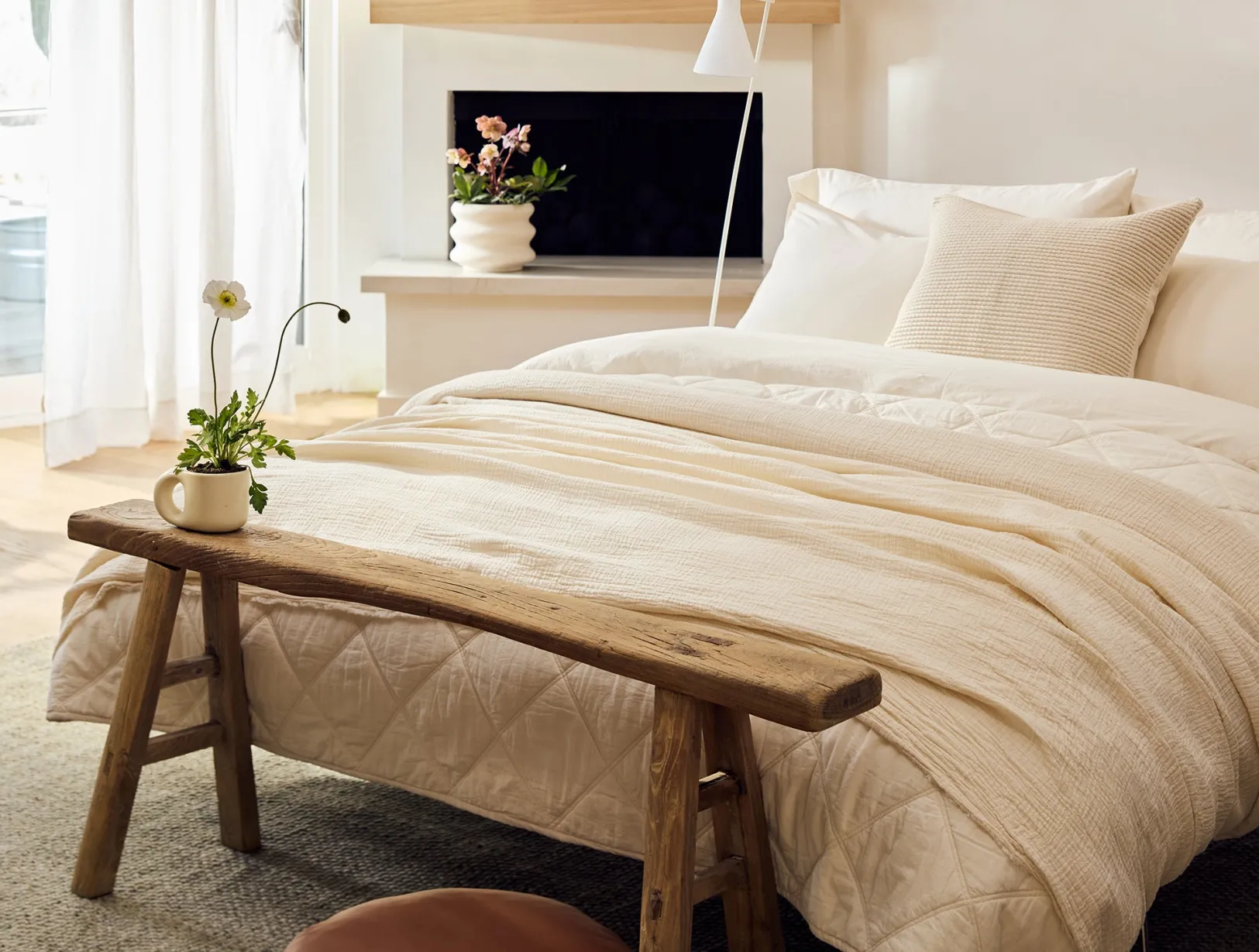 Hot Coyuchi Diamond-Stitched Organic Cotton Comforter