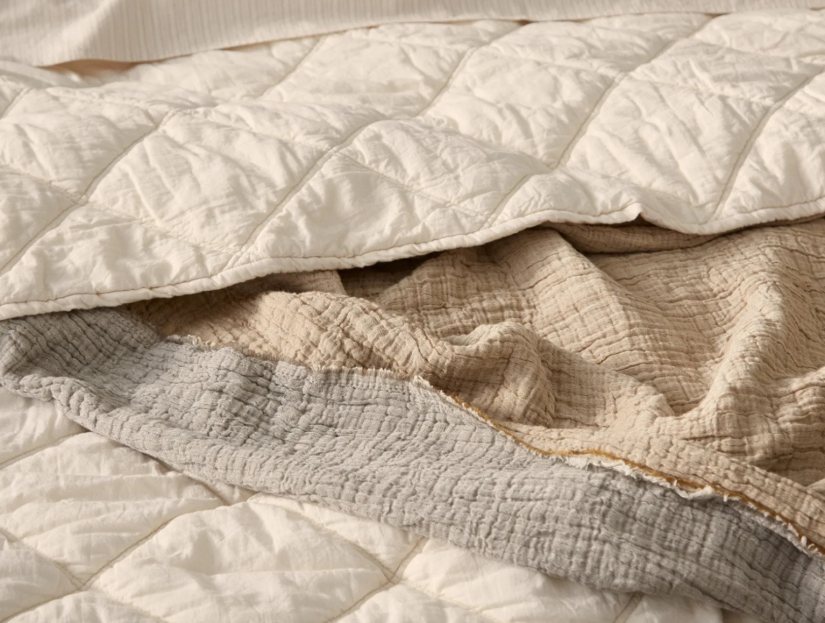 Hot Coyuchi Diamond-Stitched Organic Cotton Comforter