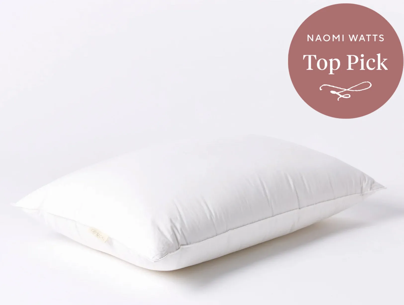 New Coyuchi Down Feather Pillow White