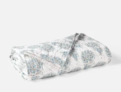 New Coyuchi Flores Handstitched Organic Quilt
