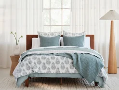 New Coyuchi Flores Handstitched Organic Quilt