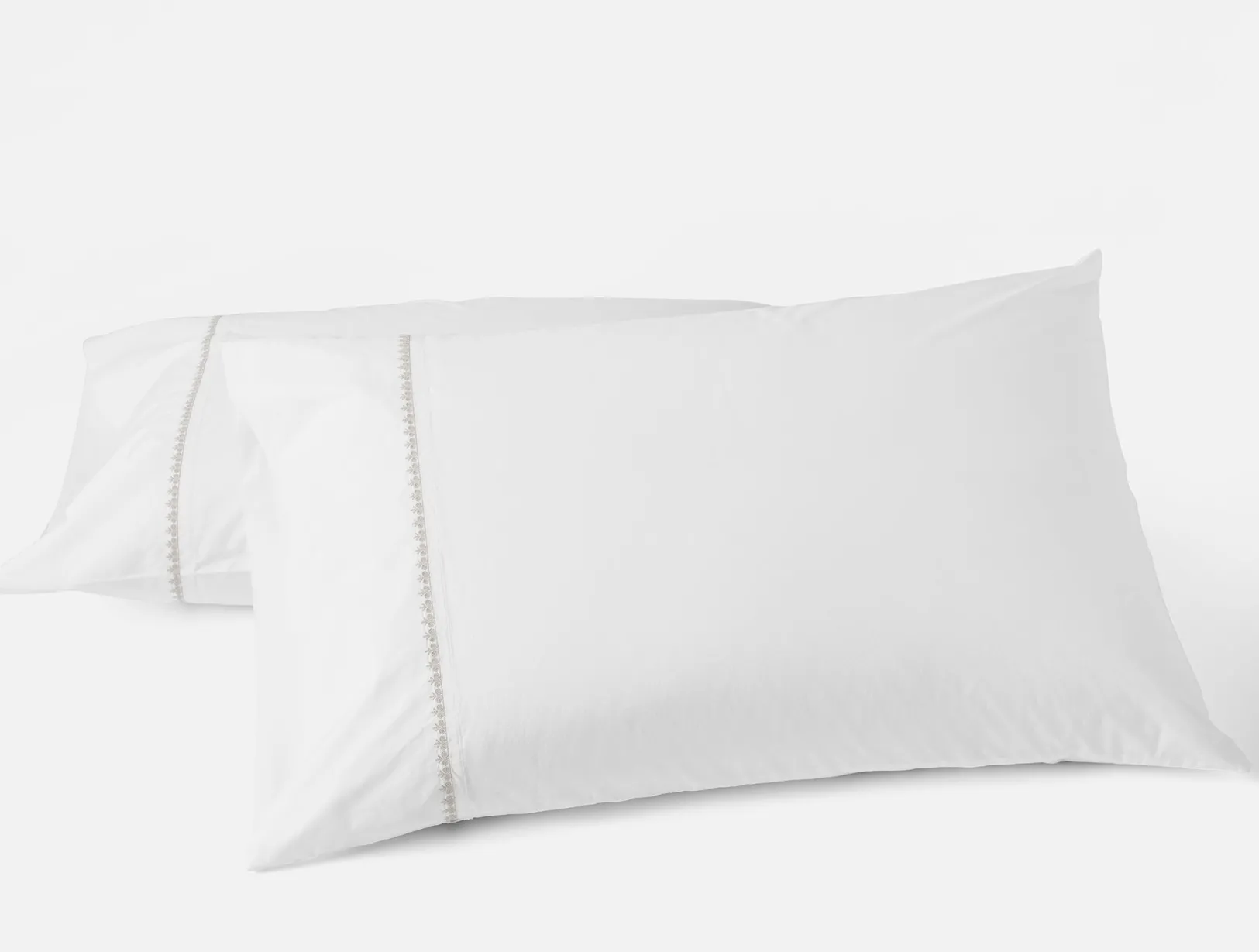 Fashion Coyuchi Floret Embroidered Organic Percale Pillowcases