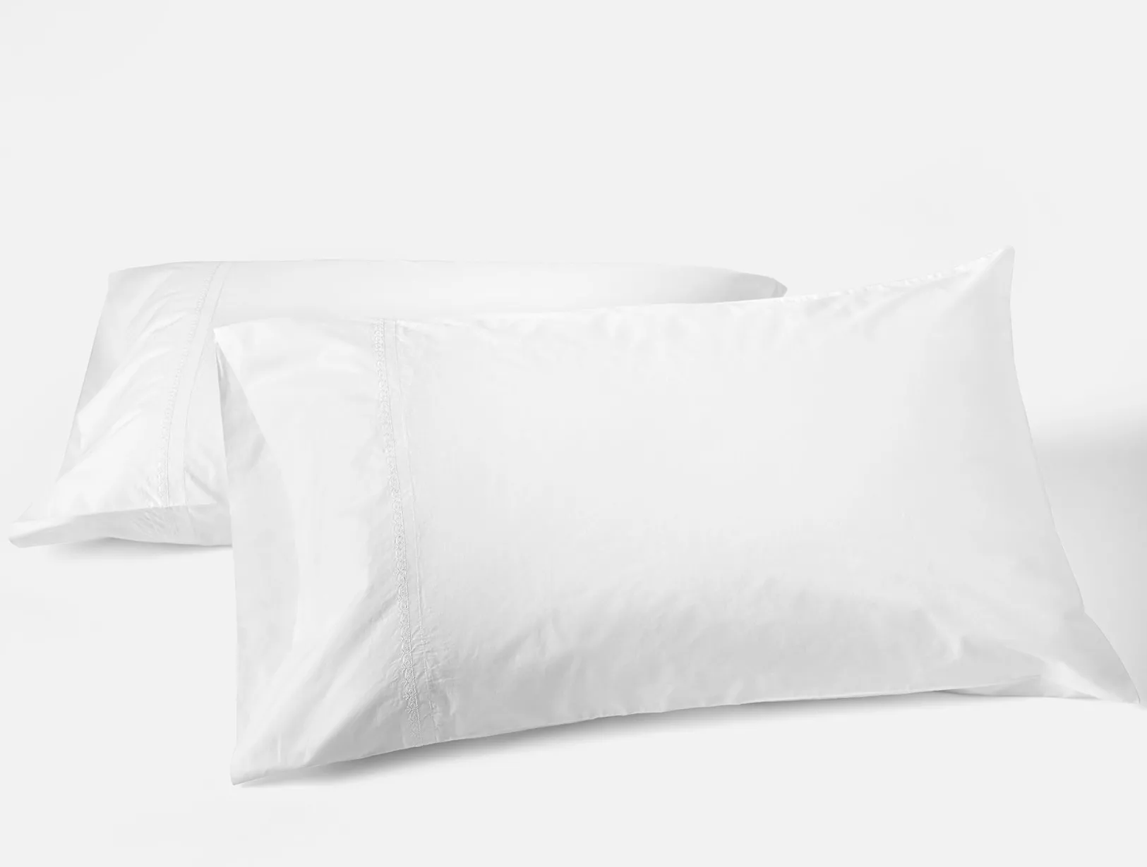 Fashion Coyuchi Floret Embroidered Organic Percale Pillowcases