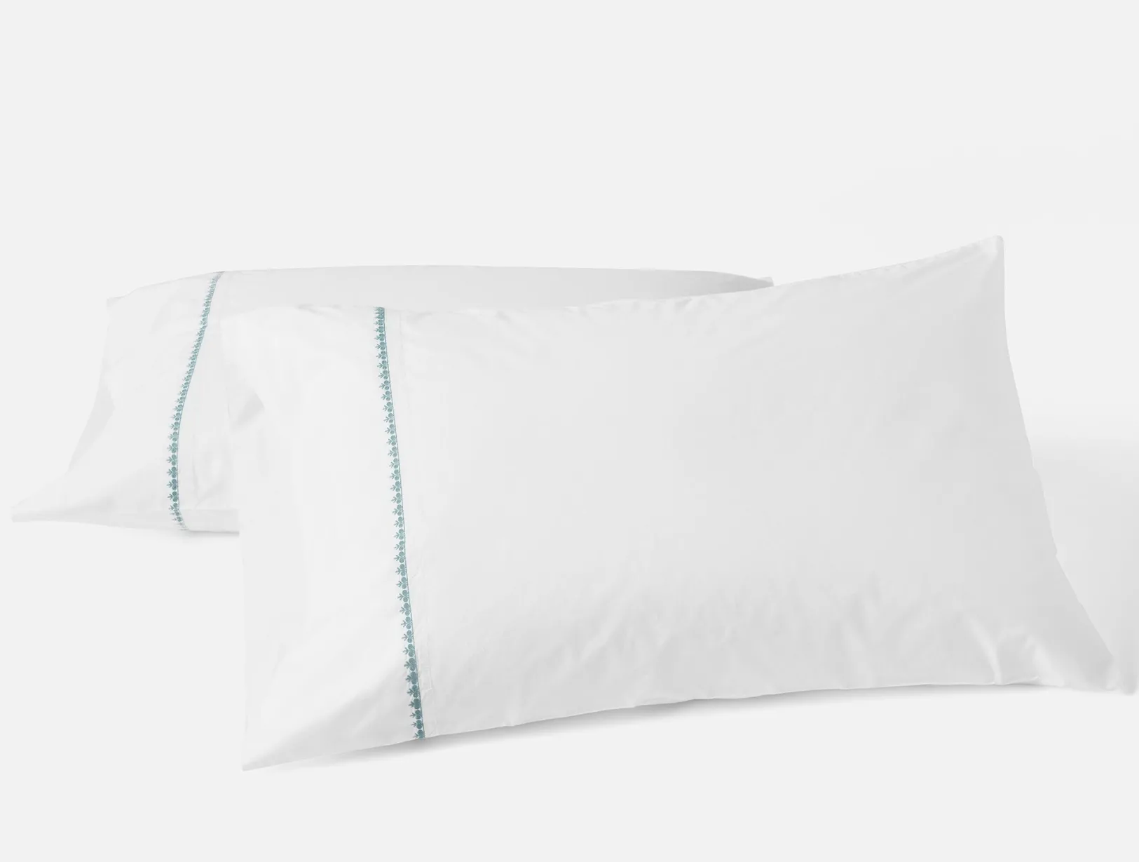 Fashion Coyuchi Floret Embroidered Organic Percale Pillowcases