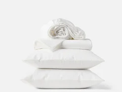 Sale Coyuchi Heirloom Organic Sateen Sheet Set Alpine White