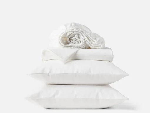 Sale Coyuchi Heirloom Organic Sateen Sheet Set Alpine White