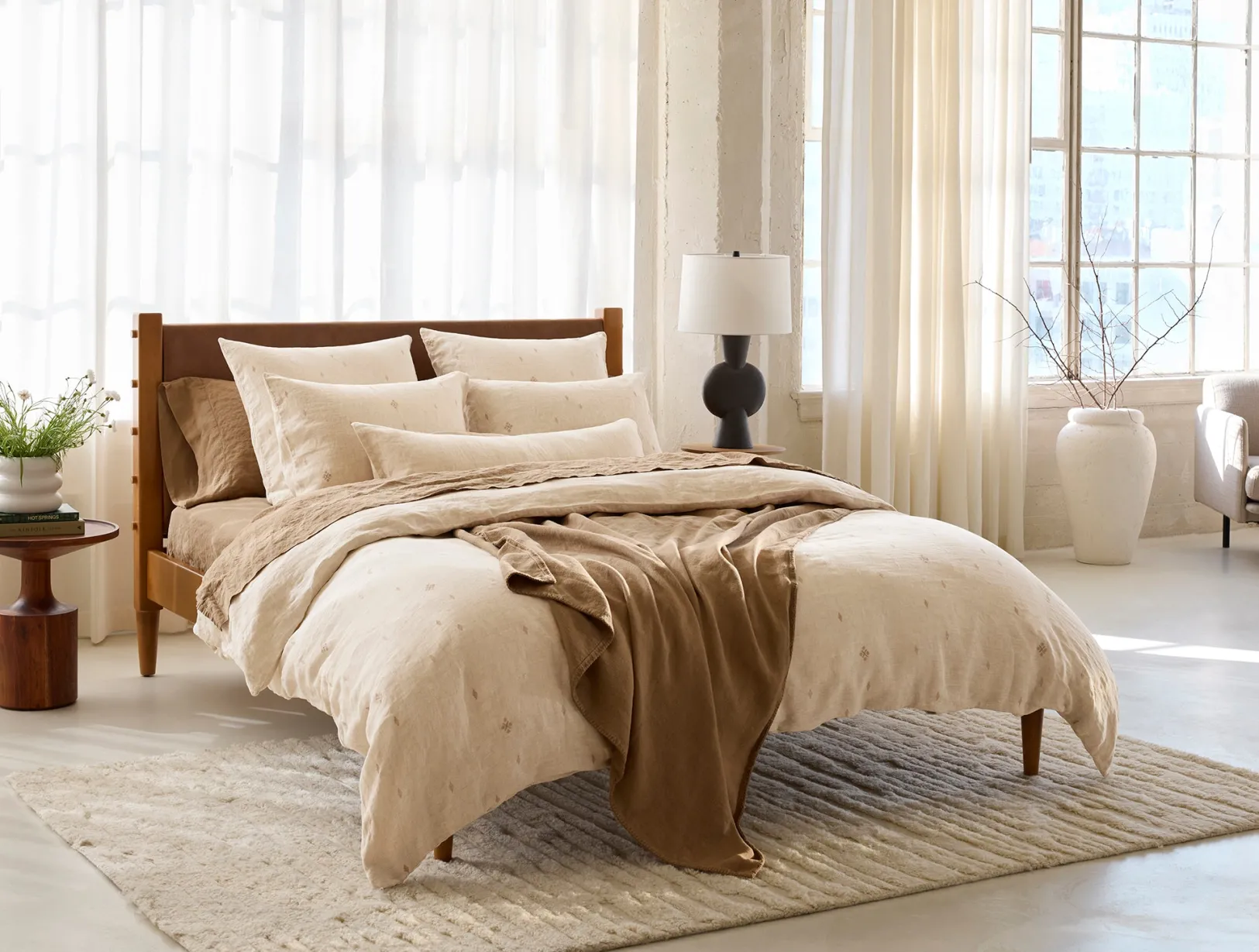 Best Coyuchi Helena Organic Linen Blanket