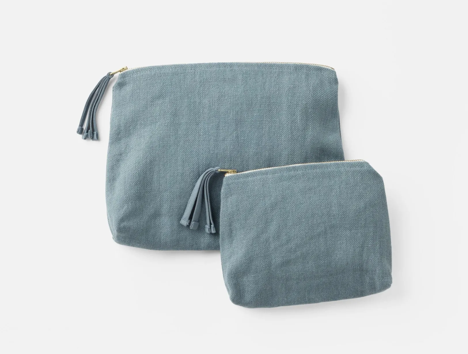 New Coyuchi Helena Organic Linen Pouch Set