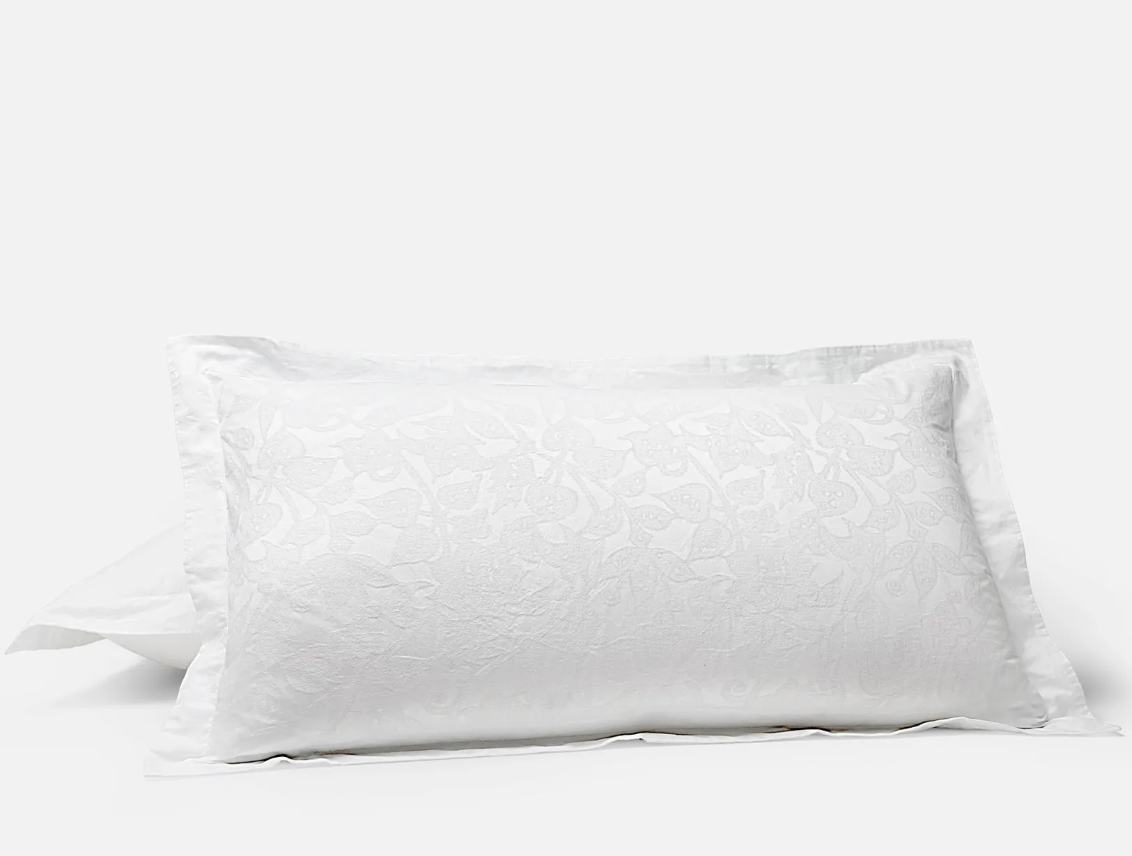 Clearance Coyuchi Heritage Organic Percale Jacquard Sham Alpine White