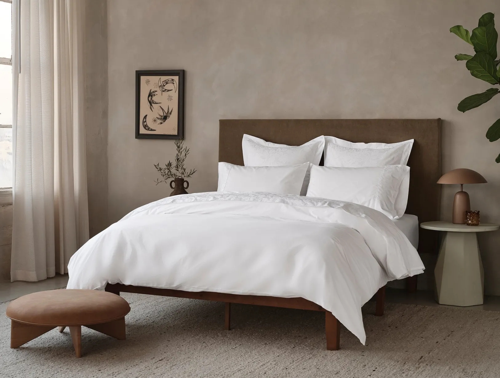 Fashion Coyuchi Heritage Organic Percale Jacquard Border Pillowcases
