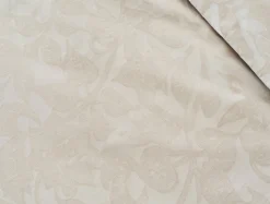 New Coyuchi Heritage Organic Percale Jacquard Duvet Cover Alpine White w/Stone