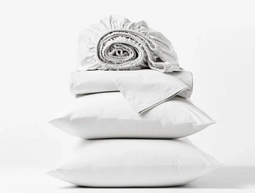 Clearance Coyuchi Heritage Organic Percale Sheet Set Alpine White