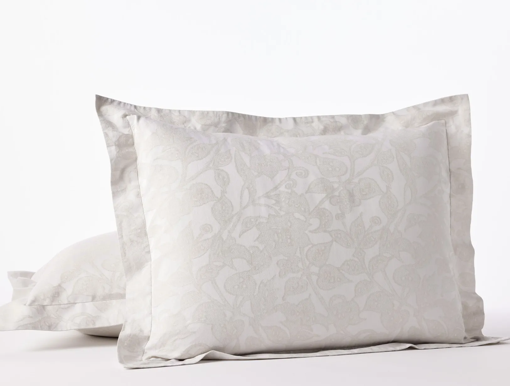 Outlet Coyuchi Heritage Organic Percale Jacquard Duvet Set