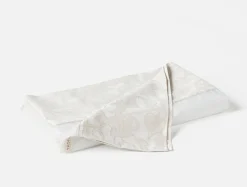 Online Coyuchi Heritage Organic Percale Jacquard Border Flat Sheet