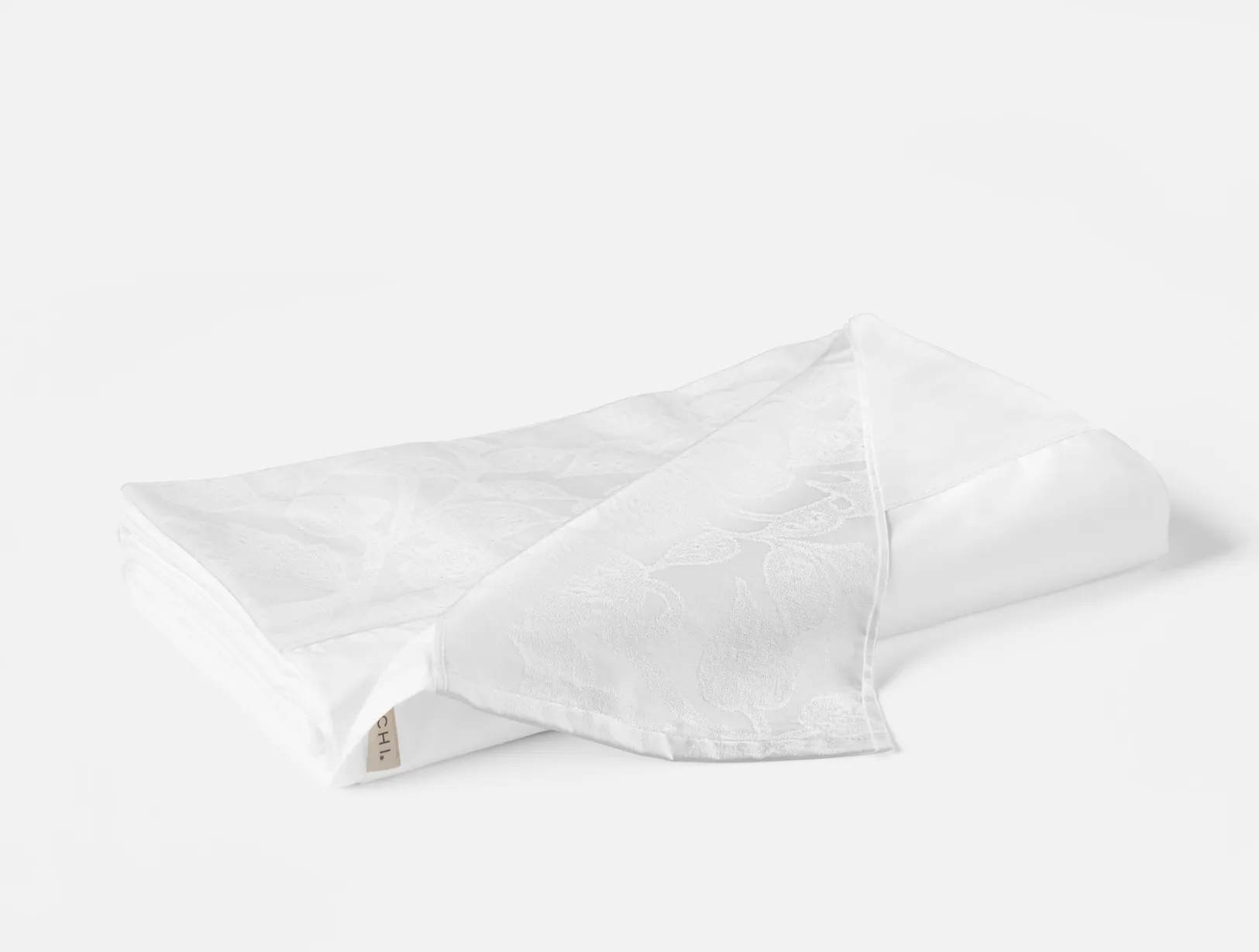 Online Coyuchi Heritage Organic Percale Jacquard Border Flat Sheet