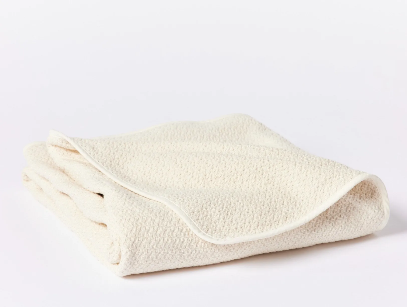Clearance Coyuchi Honeycomb Organic Heavyweight Throw Undyed