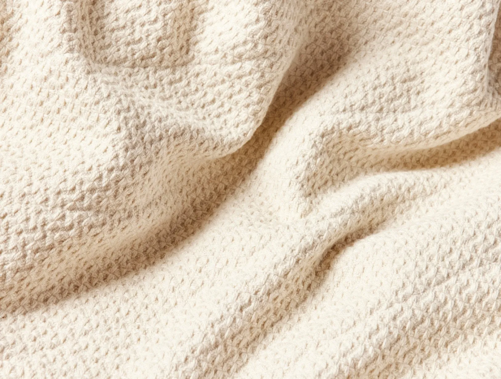 Clearance Coyuchi Honeycomb Organic Heavyweight Throw Undyed