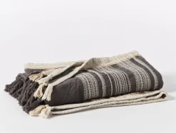 Hot Coyuchi Inyo Organic Dobby Throw Shadow