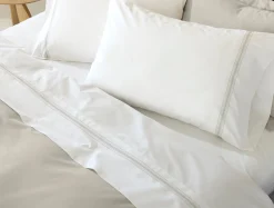 Online Coyuchi Landscape Embroidered Organic Pillowcases