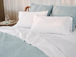 Online Coyuchi Lattice Organic Percale Pillowcases
