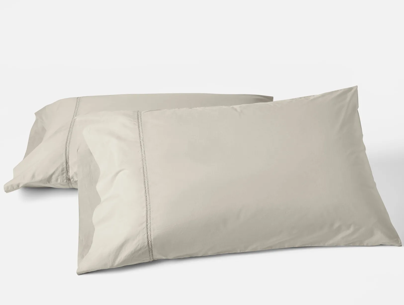 Online Coyuchi Lattice Organic Percale Pillowcases