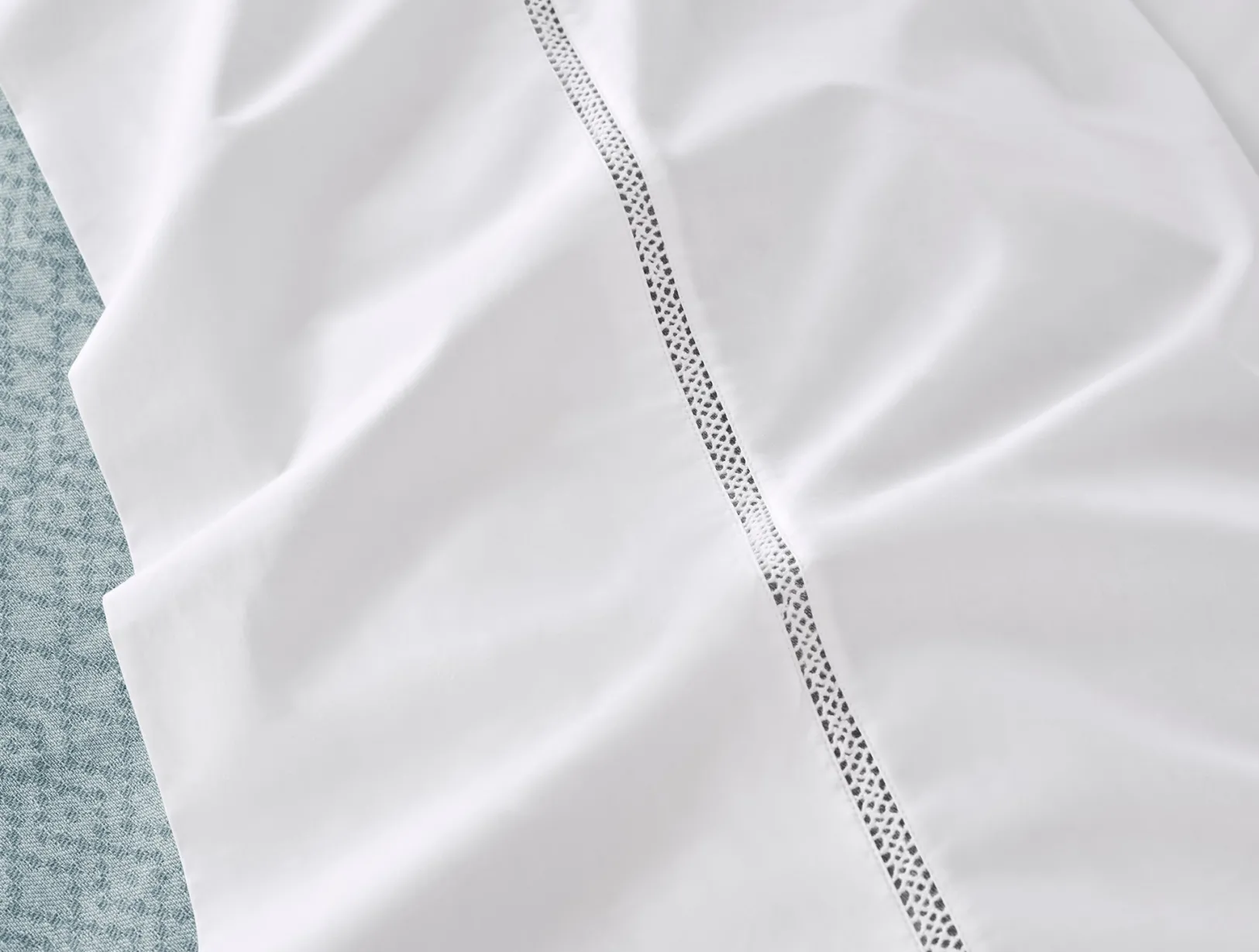 Online Coyuchi Lattice Organic Percale Sheet Set