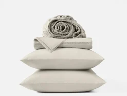 Online Coyuchi Lattice Organic Percale Sheet Set