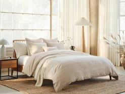 Fashion Coyuchi Little Sur Stripe Organic Duvet Set Doe Chambray