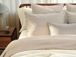 Fashion Coyuchi Little Sur Stripe Organic Duvet Set Doe Chambray