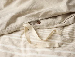 Fashion Coyuchi Little Sur Stripe Organic Duvet Set Doe Chambray